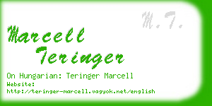 marcell teringer business card